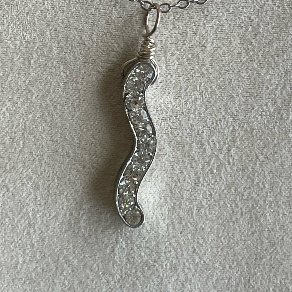 Abalone Wire Wrapped & Tree of Life Pendant Necklace –Rhinestone Charm –Handmade - Picture 5 of 7